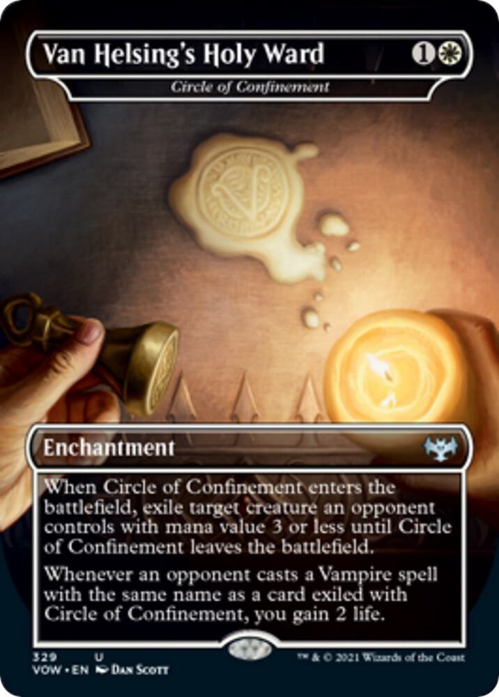 Van Helsing's Holy Ward - Circle of Confinement (329) [Innistrad: Crimson Vow] [Borderless]