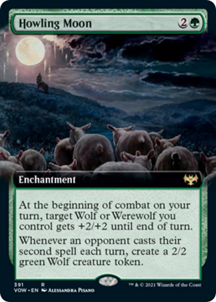 Howling Moon (Extended Art) (391) [Innistrad: Crimson Vow] [Extended Art]
