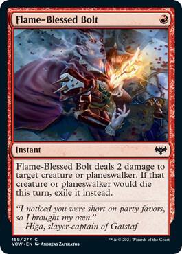 Flame-Blessed Bolt (158) [Innistrad: Crimson Vow]