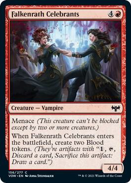 Falkenrath Celebrants (156) [Innistrad: Crimson Vow]