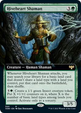 Hiveheart Shaman (Extended Art) (390) [Innistrad: Crimson Vow] [Extended Art]