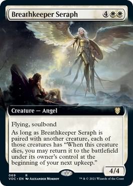 Breathkeeper Seraph (Extended Art) (69) [Crimson Vow Commander] [Extended Art]