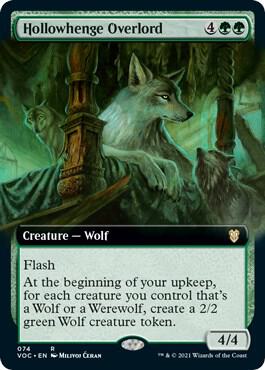 Hollowhenge Overlord (Extended Art) (74) [Crimson Vow Commander] [Extended Art]