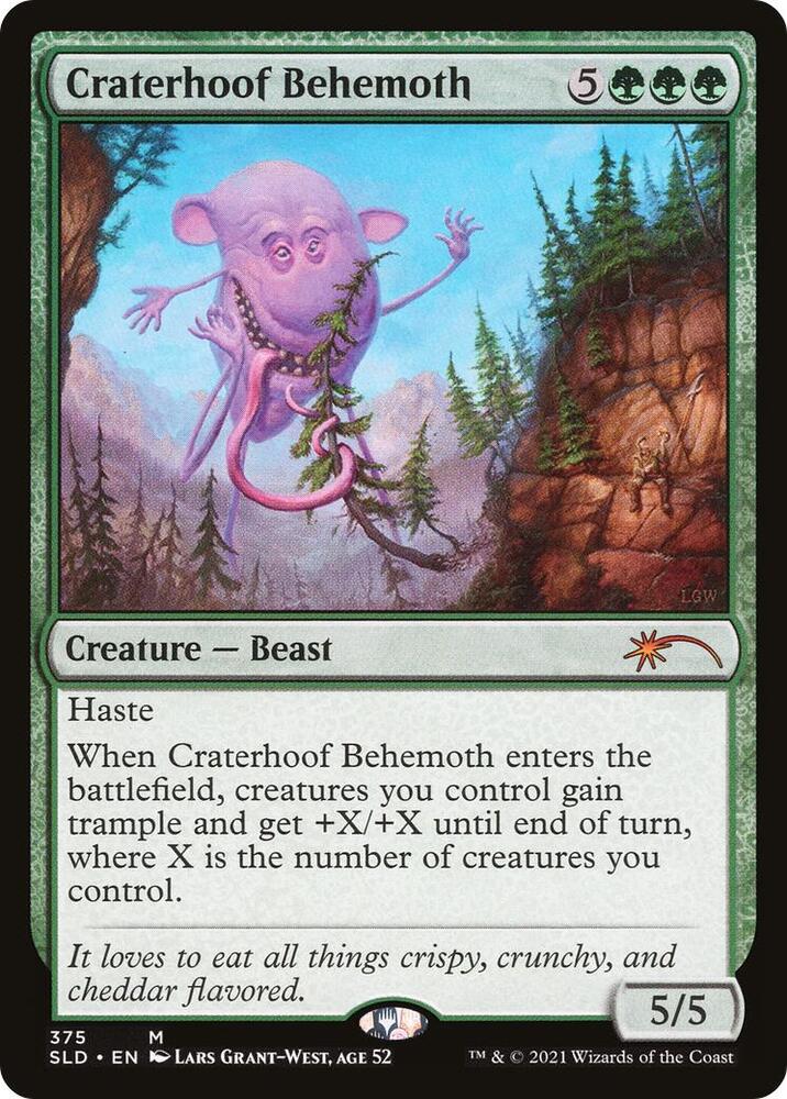 Craterhoof Behemoth (375) [Secret Lair Drop]