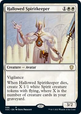 Hallowed Spiritkeeper (88) [Crimson Vow Commander]