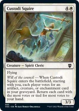 Custodi Squire (83) [Crimson Vow Commander]