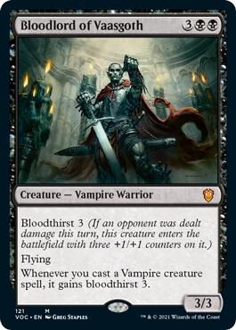 Bloodlord of Vaasgoth (121) [Crimson Vow Commander]
