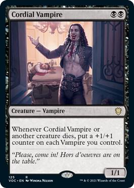 Cordial Vampire (125) [Crimson Vow Commander]