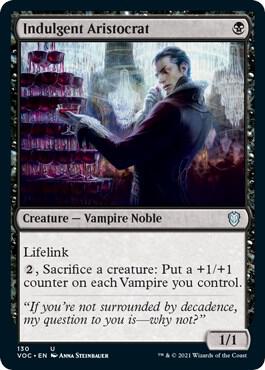 Indulgent Aristocrat (130) [Crimson Vow Commander]