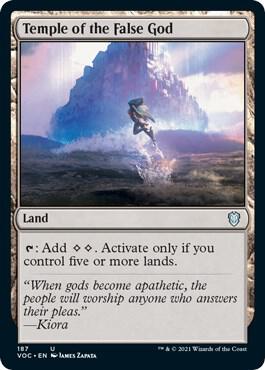 Temple of the False God (187) [Crimson Vow Commander]