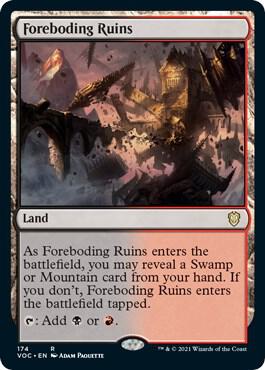 Foreboding Ruins (174) [Crimson Vow Commander]