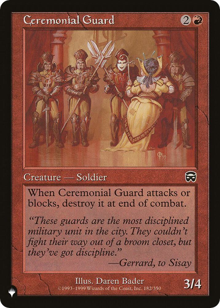 Ceremonial Guard (182/350) [The List]