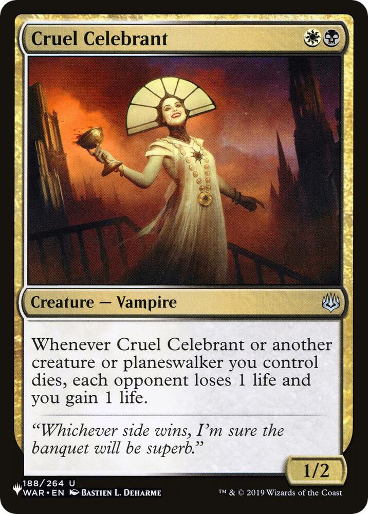 Cruel Celebrant (188/264) [The List]