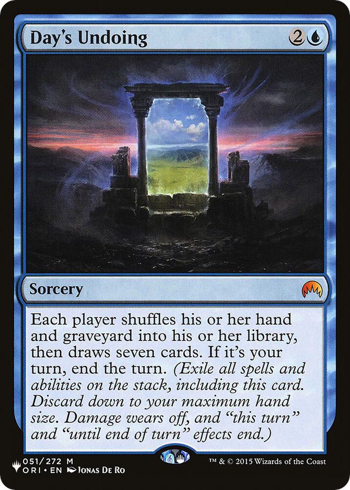 Day's Undoing (051/272) [The List]