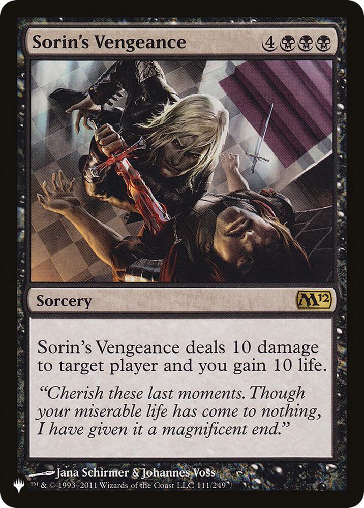 Sorin's Vengeance (111/249) [The List]