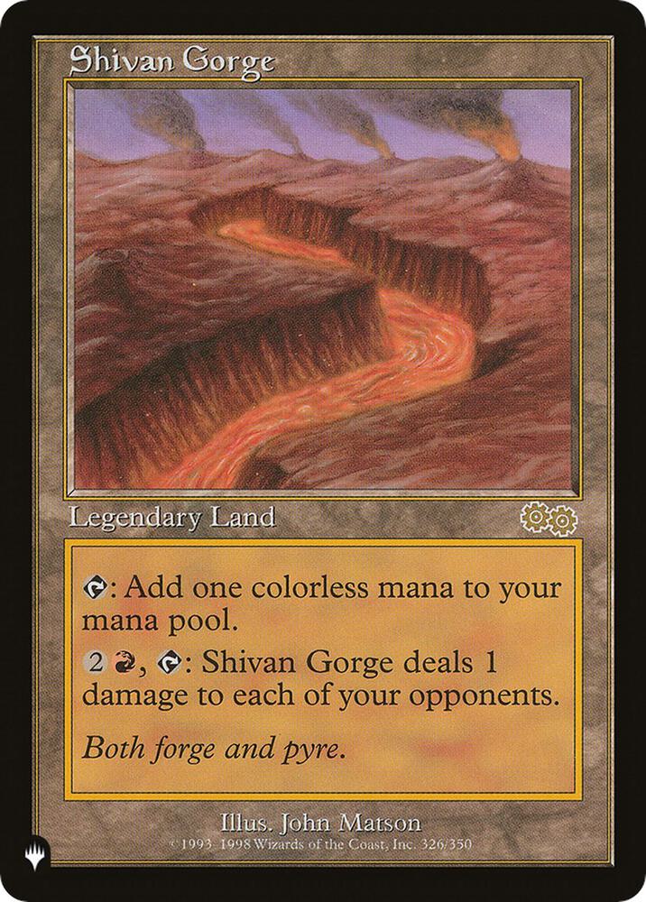 Shivan Gorge (326/350) [The List]