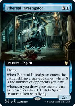 Ethereal Investigator (Extended Art) (50) [Crimson Vow Commander] [Extended Art]