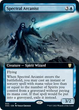 Spectral Arcanist (Extended Art) (53) [Crimson Vow Commander] [Extended Art]