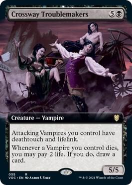 Crossway Troublemakers (Extended Art) (55) [Crimson Vow Commander] [Extended Art]
