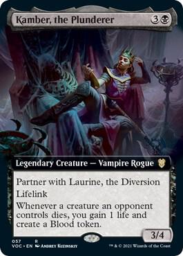 Kamber, the Plunderer (Extended Art) (57) [Crimson Vow Commander] [Extended Art]