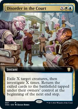 Disorder in the Court (Extended Art) (67) [Crimson Vow Commander] [Extended Art]