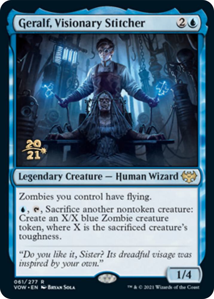 Geralf, Visionary Stitcher (61) [Prerelease Cards]