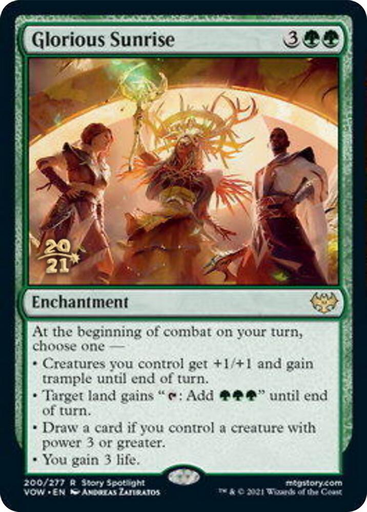 Glorious Sunrise (200) [Prerelease Cards]