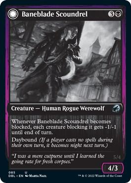 Baneblade Scoundrel (85) [Innistrad: Double Feature]