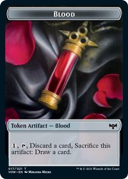 Blood // Slug Double-Sided Token (17 // 6) [Innistrad: Crimson Vow]