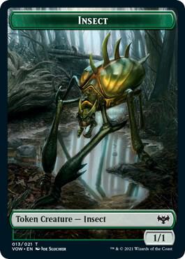 Insect // Spirit (003) Double-Sided Token (13 // 3) [Innistrad: Crimson Vow]
