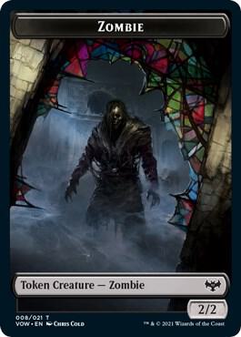 Zombie (008) // Vampire (016) Double-Sided Token (8 // 16) [Innistrad: Crimson Vow]