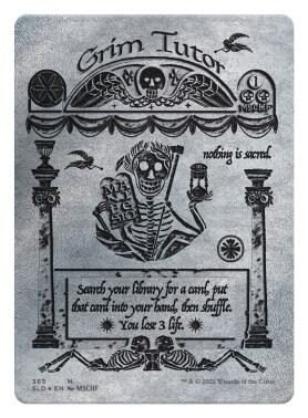 Grim Tutor (Silver Laminate) (365) [Secret Lair Drop] [Borderless]
