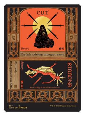 Cut // Ribbons (Foil Etched) (Gold) (367) [Secret Lair Drop]