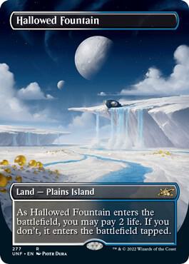 Hallowed Fountain (Borderless) (277) [Unfinity] [Borderless]
