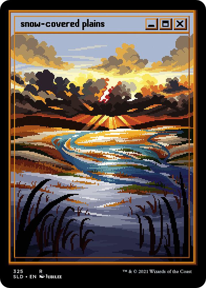 Snow-Covered Plains (PixelSnowLands.jpg) (325) [Secret Lair Drop]