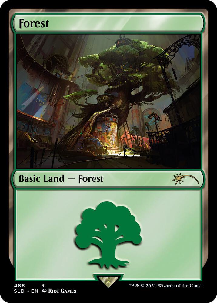 Forest (Secret Lair x Arcane: Lands) (488) [Secret Lair Drop]