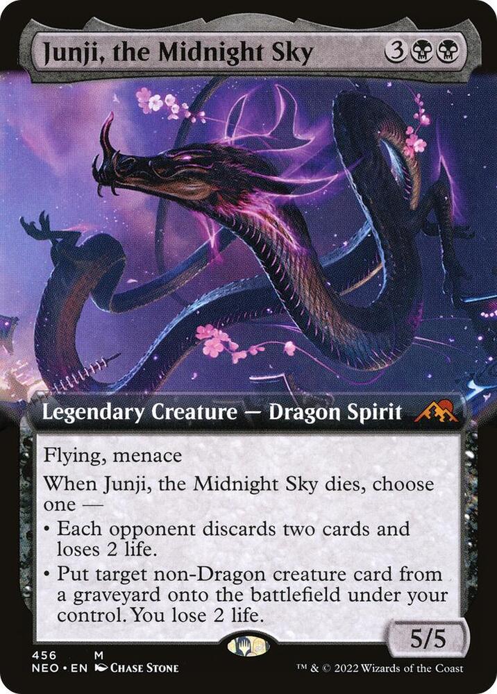 Junji, the Midnight Sky (Extended Art) (456) [Kamigawa: Neon Dynasty] [Extended Art]