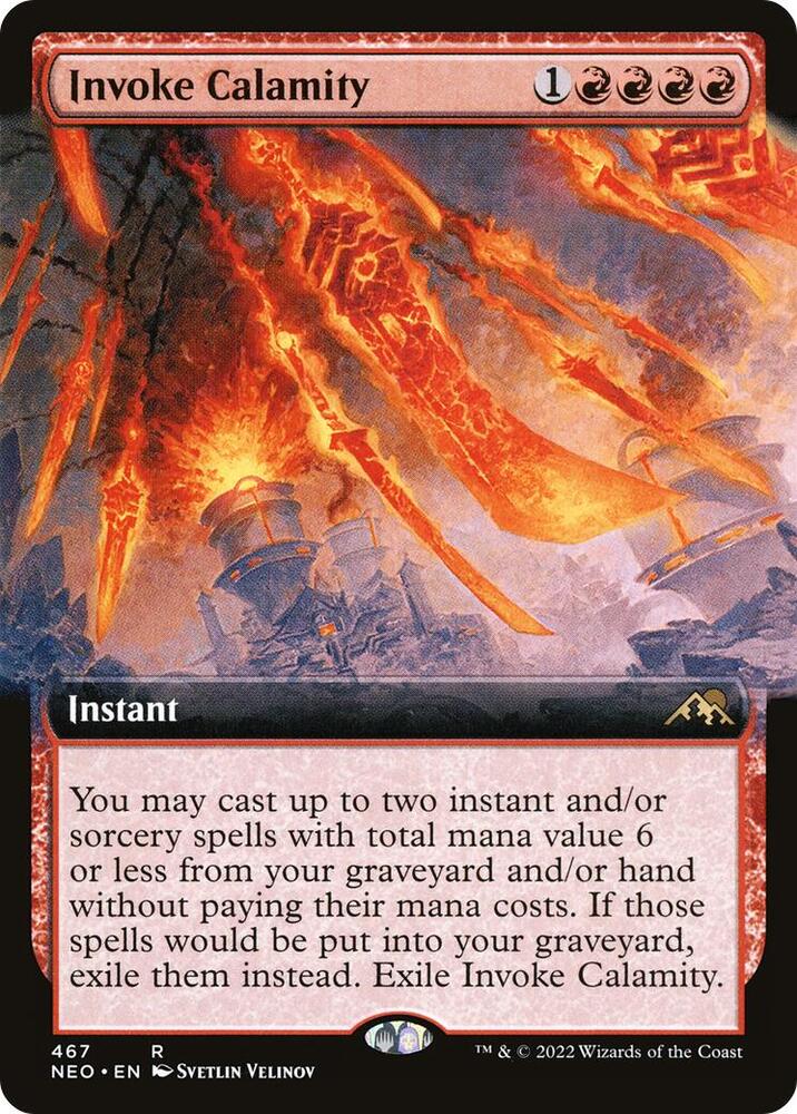 Invoke Calamity (Extended Art) (467) [Kamigawa: Neon Dynasty] [Extended Art]