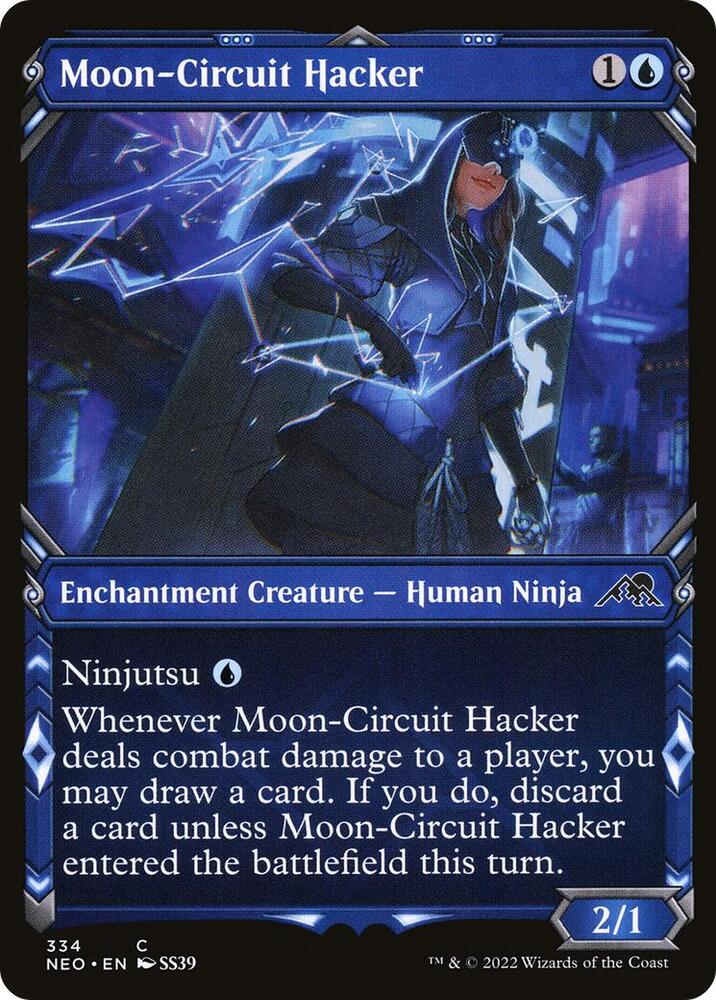 Moon-Circuit Hacker (Showcase) (334) [Kamigawa: Neon Dynasty] [Showcase]