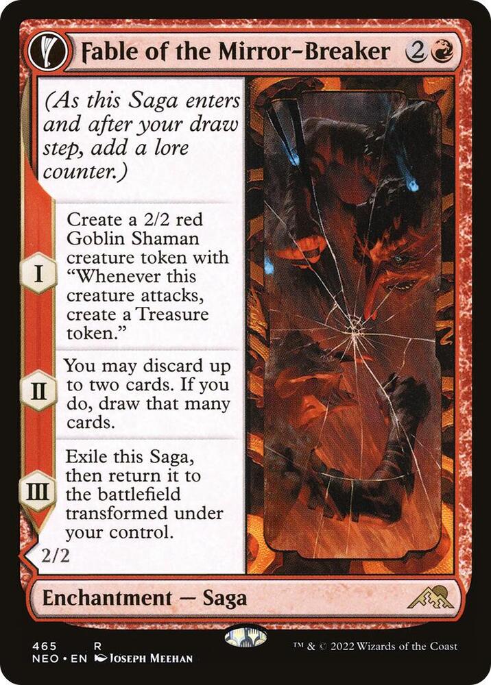 Fable of the Mirror-Breaker (Extended Art) (465) [Kamigawa: Neon Dynasty] [Extended Art]