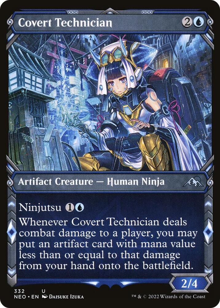 Covert Technician (Showcase) (332) [Kamigawa: Neon Dynasty] [Showcase]