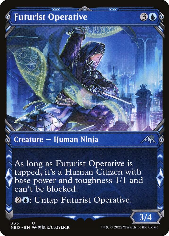 Futurist Operative (Showcase) (333) [Kamigawa: Neon Dynasty] [Showcase]