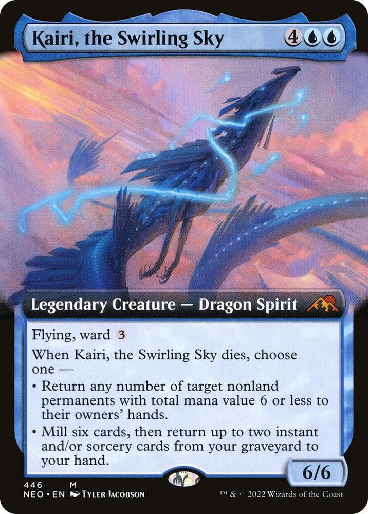 Kairi, the Swirling Sky (Extended Art) (446) [Kamigawa: Neon Dynasty] [Extended Art]