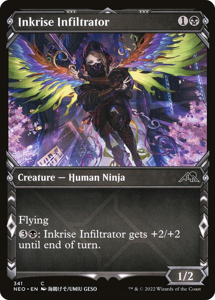 Inkrise Infiltrator (Showcase) (341) [Kamigawa: Neon Dynasty] [Showcase]