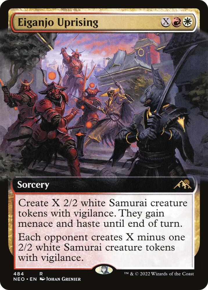 Eiganjo Uprising (Extended Art) (484) [Kamigawa: Neon Dynasty] [Extended Art]