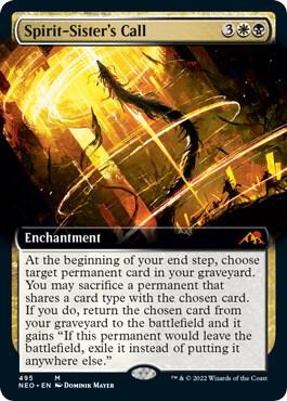 Spirit-Sister's Call (Extended Art) (495) [Kamigawa: Neon Dynasty] [Extended Art]