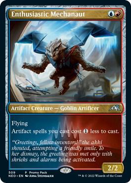 Enthusiastic Mechanaut (509) [Kamigawa: Neon Dynasty Promos]