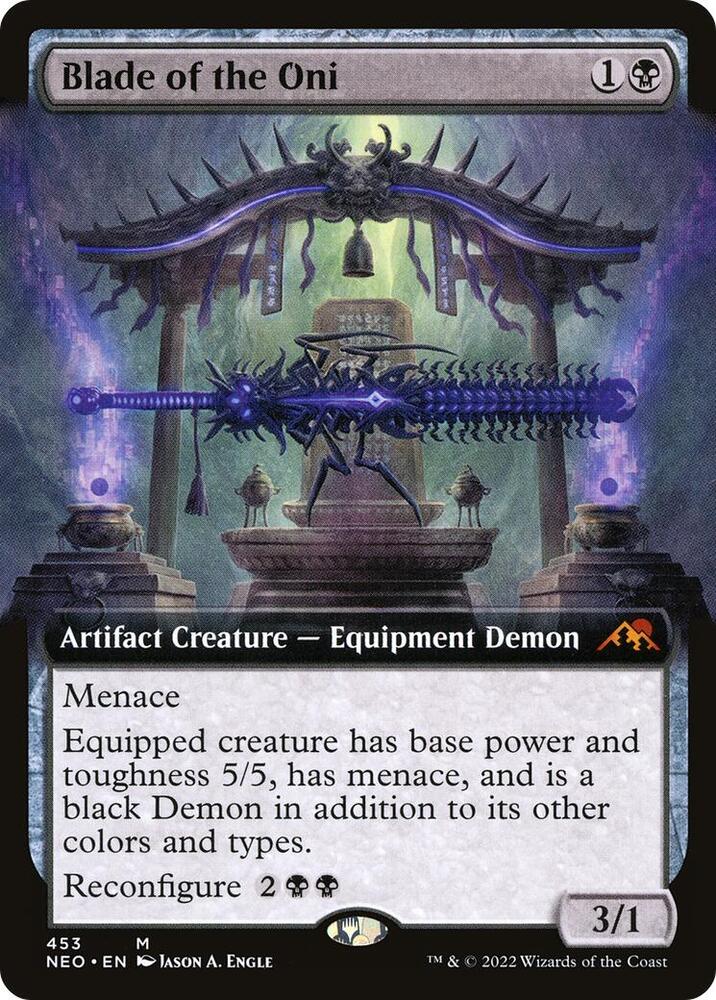 Blade of the Oni (Extended Art) (453) [Kamigawa: Neon Dynasty] [Extended Art]