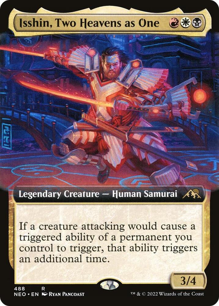 Isshin, Two Heavens as One (Extended Art) (488) [Kamigawa: Neon Dynasty] [Extended Art]
