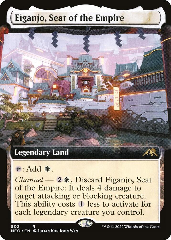 Eiganjo, Seat of the Empire (Extended Art) (502) [Kamigawa: Neon Dynasty] [Extended Art]